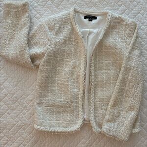 Ann Taylor Cream Tweed Set